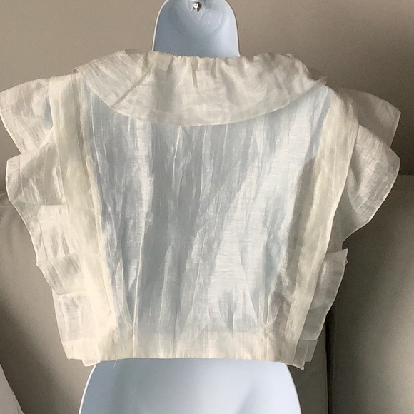 Sandro linen top 3 - Picture 2 of 9